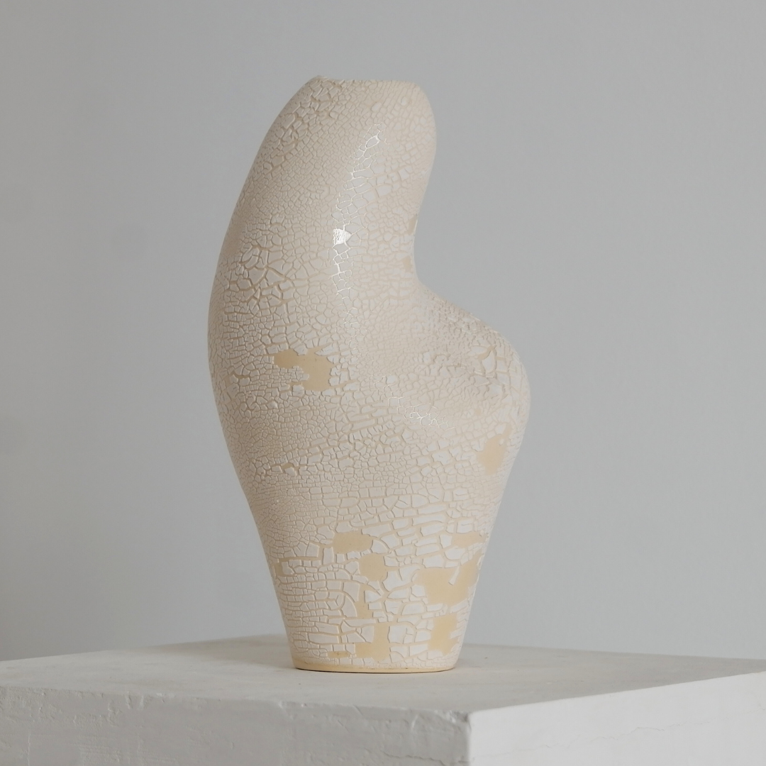 White Crackle Mother & Child