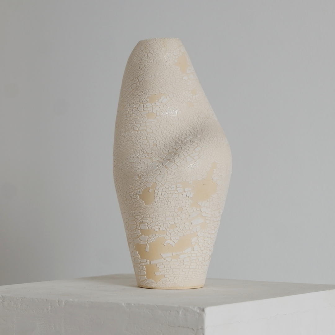 White Crackle Mother & Child
