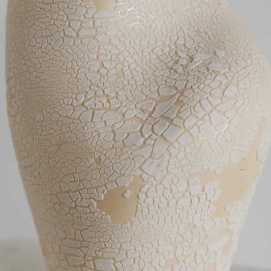 White Crackle Mother & Child