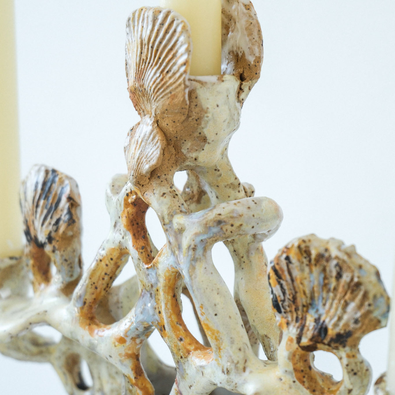 Coral Sandcastle Candelabra
