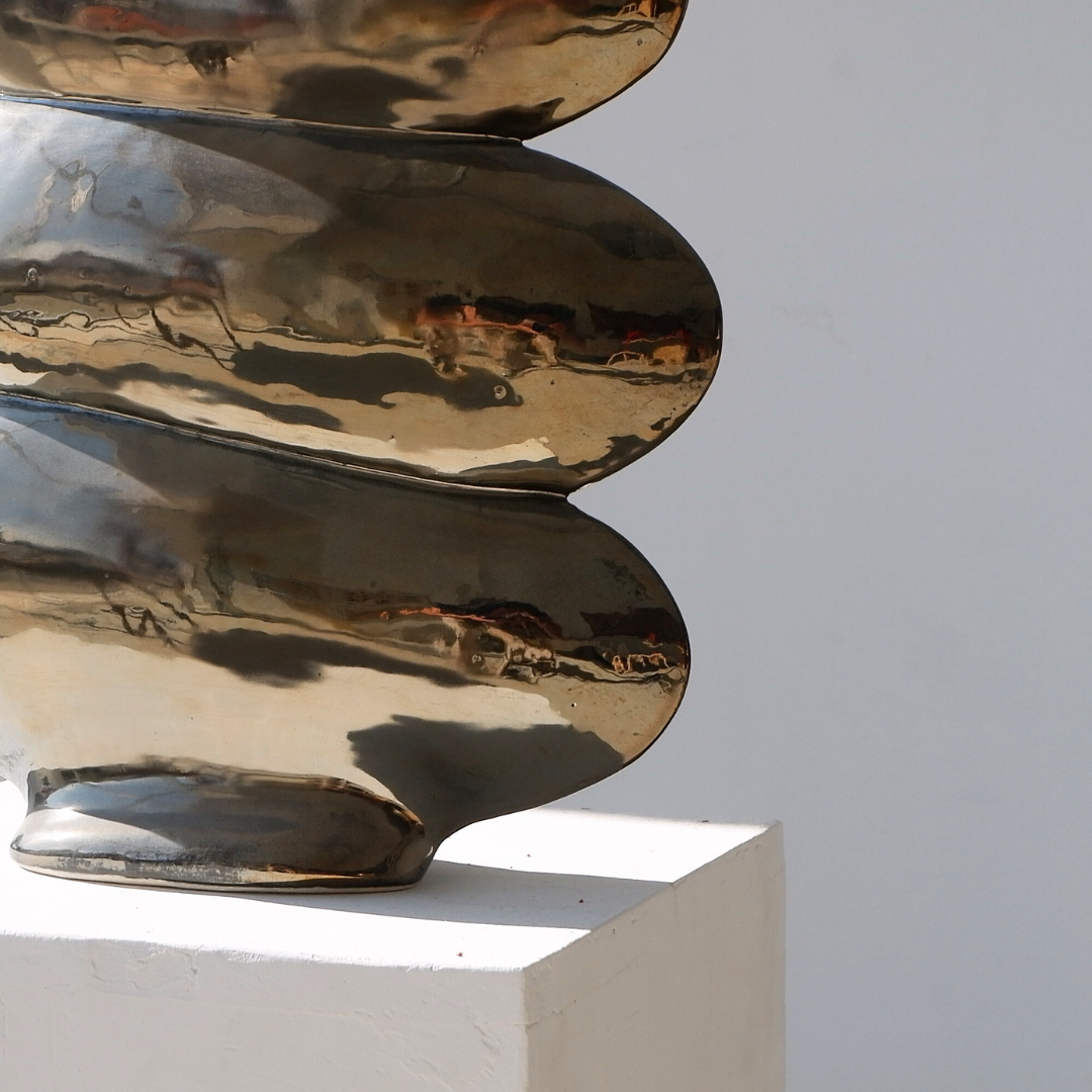 Dark Chrome Stacked Pebbles