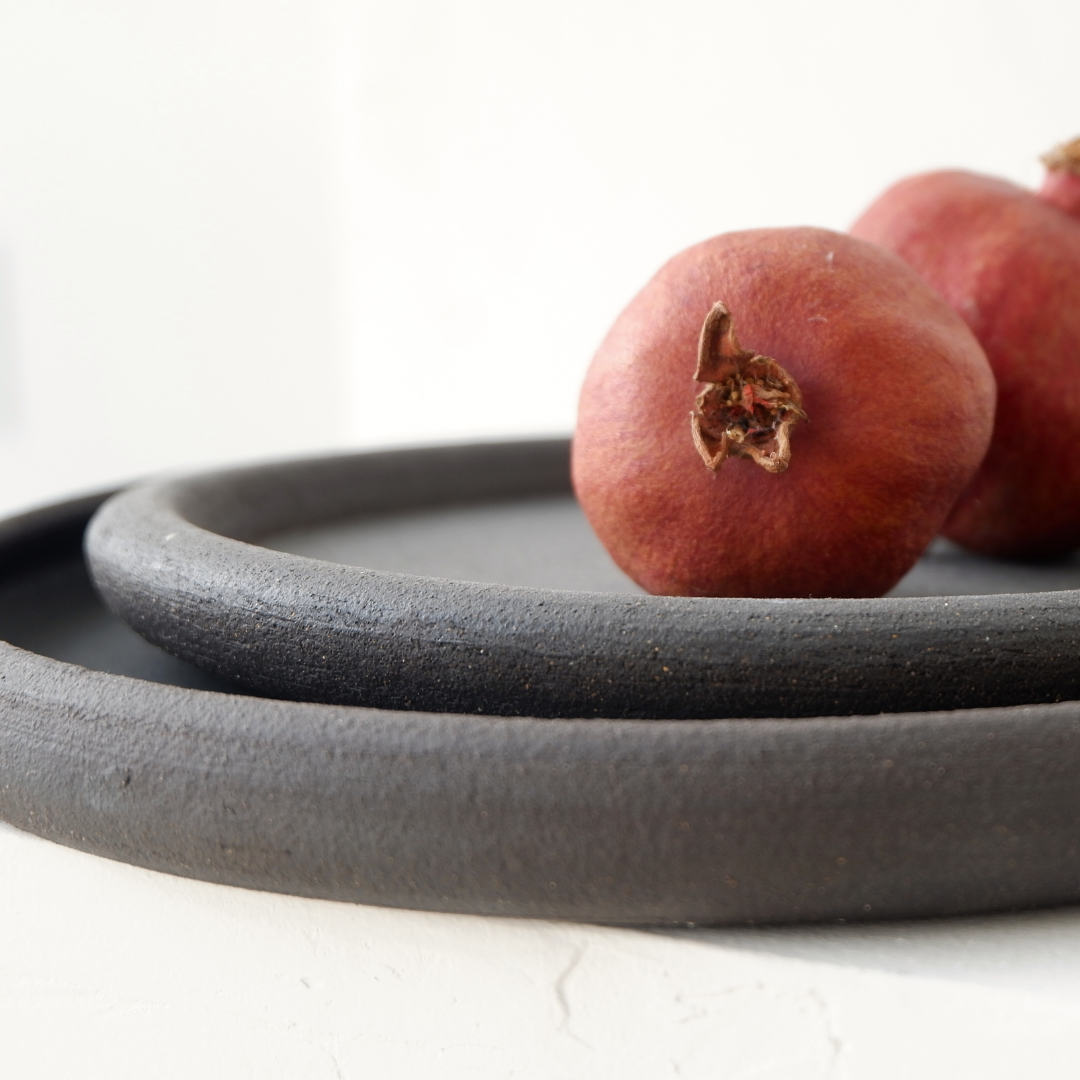 Salad Bubble Plate Black