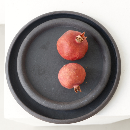 Salad Bubble Plate Black