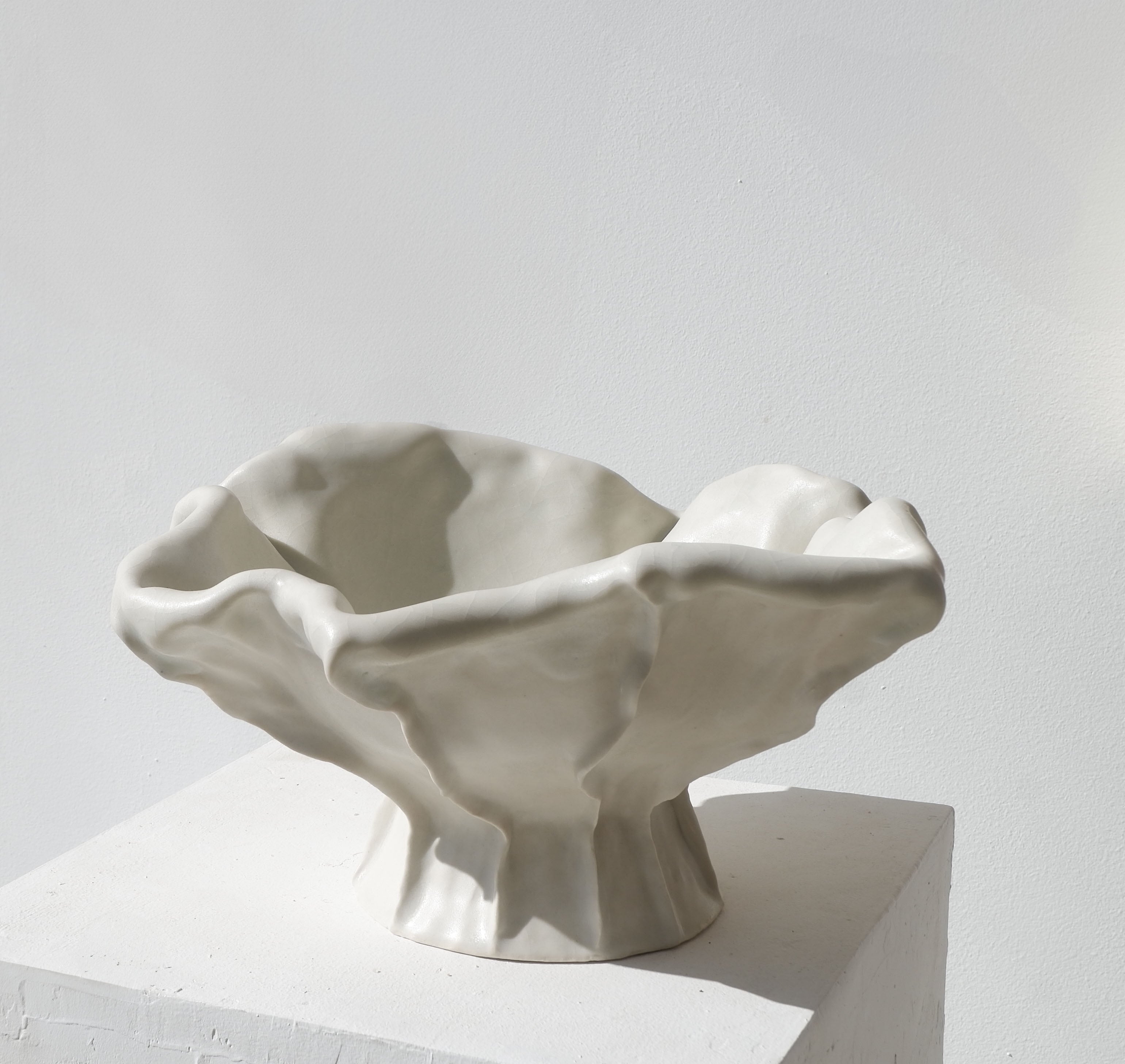Cream Ceramic Cloud Bowl – Two Faced Gallery + Studio