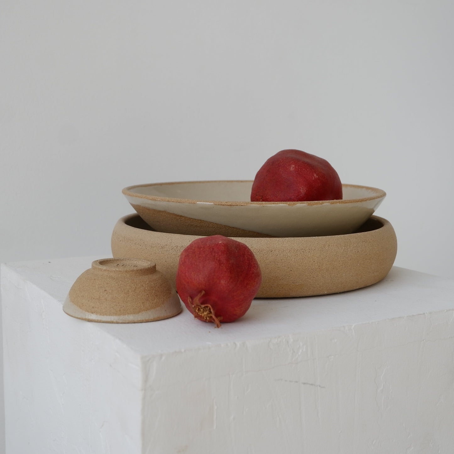 Large Serving plate Beige