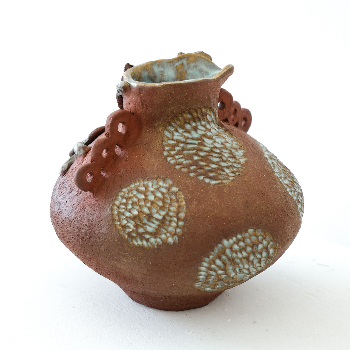 Red Orchid Pot