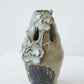 Small Green Orchid Motif Vase