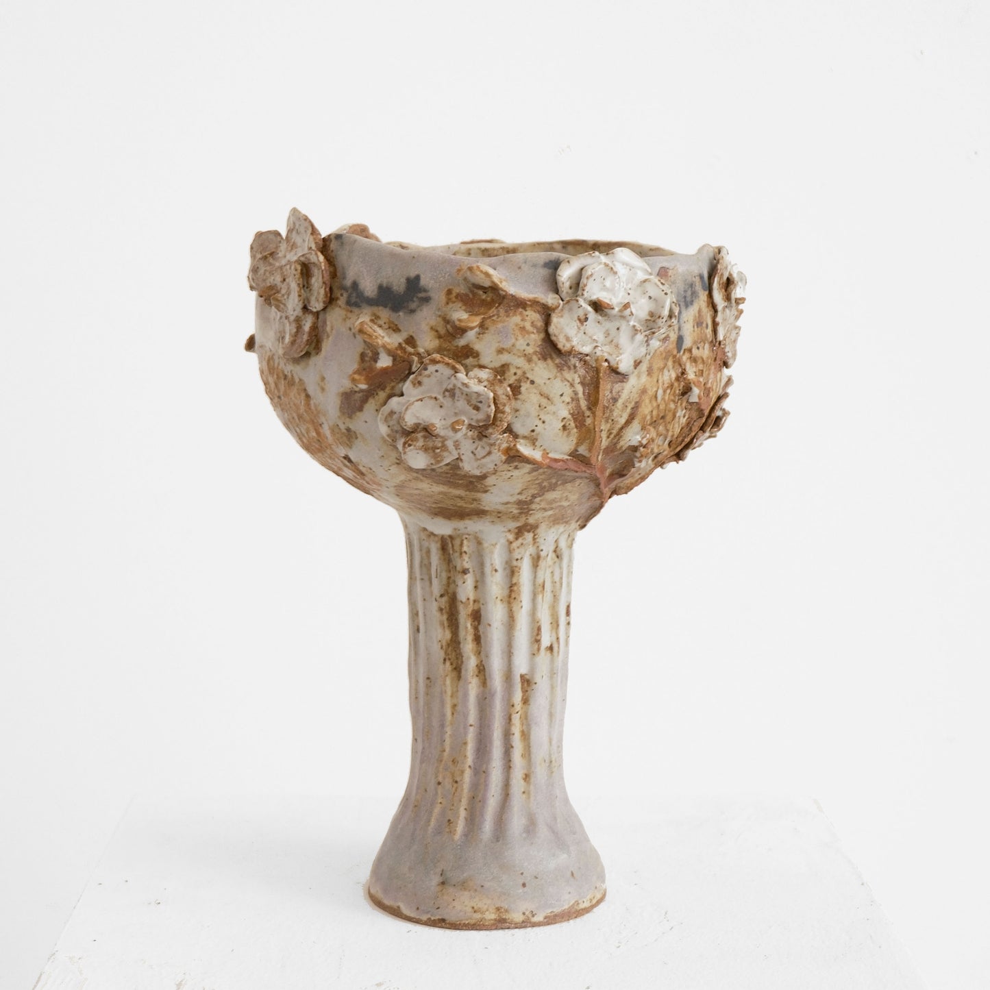 Dusty Lavender and Yellow Orchid Pedestal