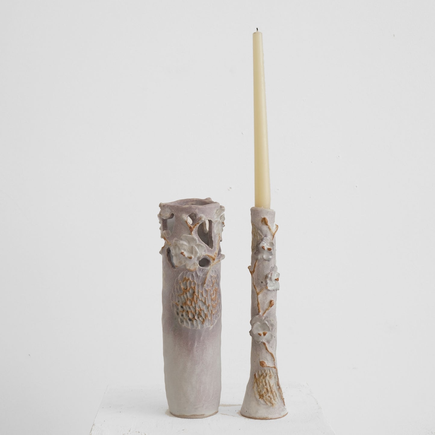 Dusty Lavender Orchid Taper Vase