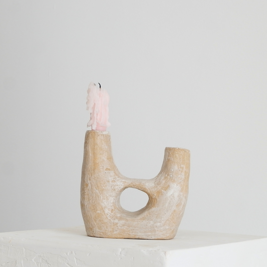 Candle Holder Alabaster Gloss II