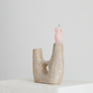 Candle Holder Alabaster Gloss II