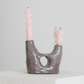 Candle Holder Cloudy Coffee Glossy