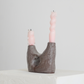 Candle Holder Cloudy Coffee Glossy