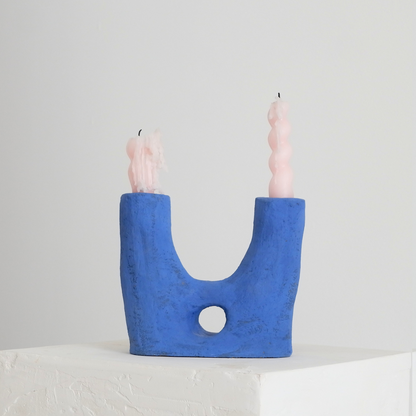 Candle Holder Matte Kline Blue