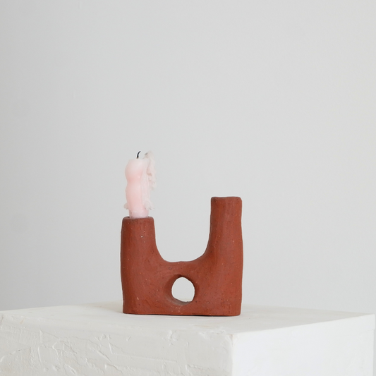 Candle Holder Matte Terracotta II
