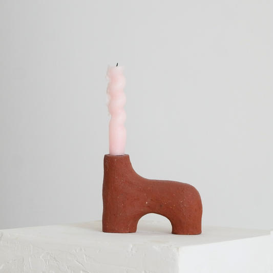 Candle Holder Matte Terracotta