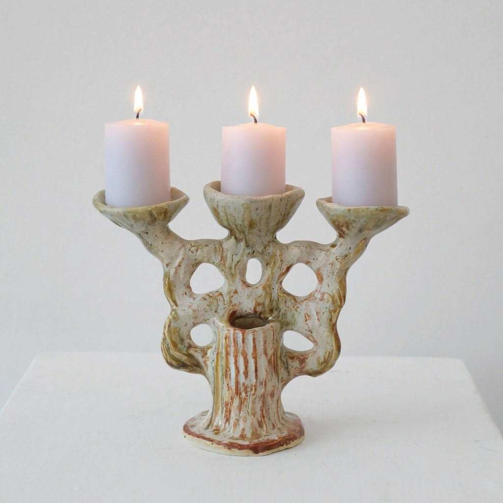 Triple Candelabra Sculpture