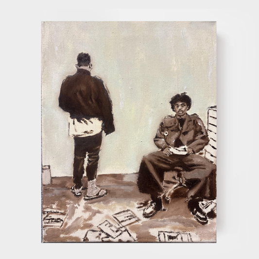 Portrait of self and Raffi